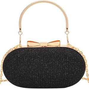 Sparkling Clutch Purses for Women Formal Rhinestone Lady Evening Bag Chain Shoul